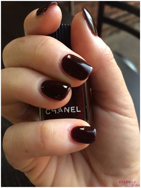 chanel rouge noir nail polish swatch|chanel in rouge noir review.